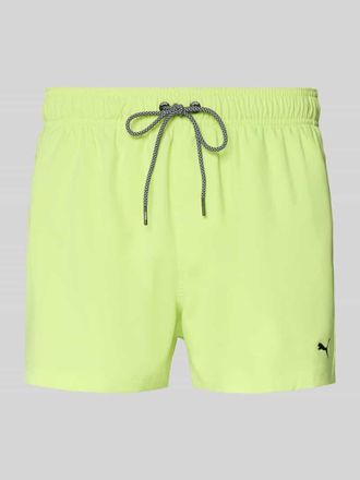 Puma Badehose mit Seitentaschen und Klettverschlusstasche hinten in Neon Gelb, Gr&ouml;&szlig;e XXL