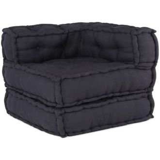 vidaXL Puf Modular Tela Antracita 70x70x54 Vidaxl