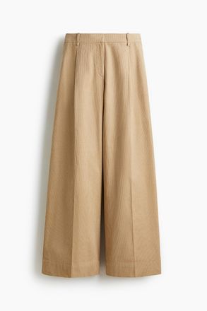H&M Weite Cordhose - Beige