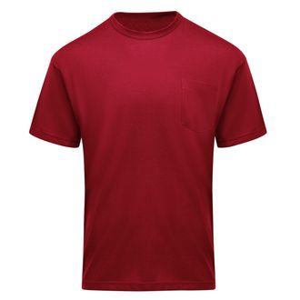Red Kap Mens Short-Sleeve Performance Core Pocket Tee, Red, XXXXXXL