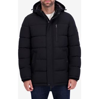 Nautica Hooded Water Resistant Parka in Black at Nordstrom Rack, Size X-Large