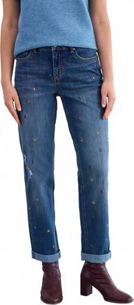 FDJ Girlfriend Ankle Jean In Medium Blue