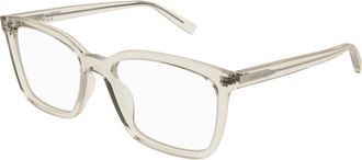 Saint Laurent Mode Bril SL 672 Zwart - Heren - Brillen - Beige - 55 MM - Accessoires