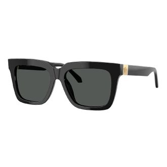 Versace Sunglasses Square Full Rim, Havana Frame And Green Lens Ve4498Gb1/87