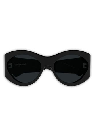 Saint Laurent Eyewear SL 854/F round-frame sunglasses - unisex - Acetate - 58 - Black
