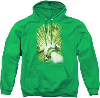 Gildan Green Lantern Lanterns Light Adult Pull Over Hoodie / Hooded Sweatshirt