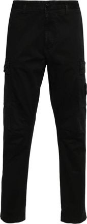 Stone Island Regular Tapered Broeken - Heren - Slim Fit Broeken - Zwart - W31 - Katoen - Broeken