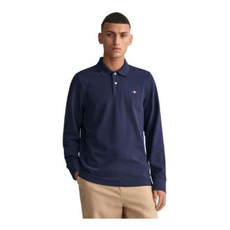 GANT Heren, Tops, Blauw, Maat: 2XL Piqué
