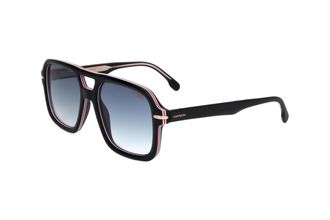 Carrera Mens 55 mm Striped Black Sunglasses CARRERA317-S-M4P-55