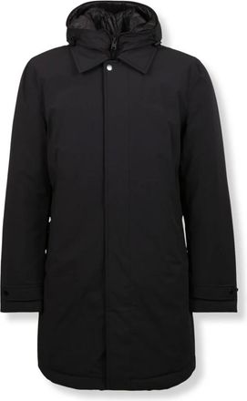 Woolrich Jassen, Heren, Zwart, 2Xl, Leer, Stretch 2 in 1 Carcoat