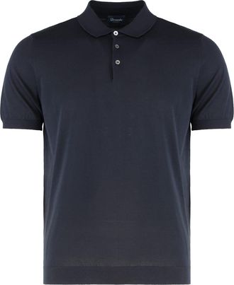 Drumohr Knitted Cotton Polo Shirt
