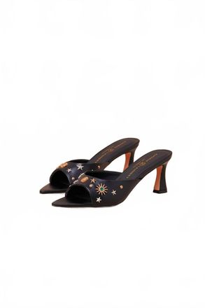 Chinese Laundry Womens Yarah Studded Heel Slide Sandals In Black