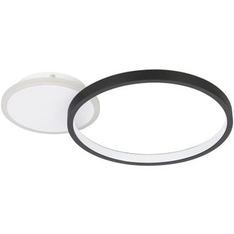 Eglo Eglo - Plafoniera Moderna Gafares Alluminio Nero Luce Led Integrato 15W