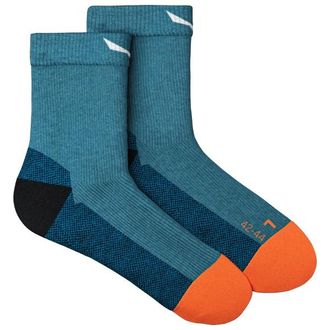 Salewa MTN TRN All Mountain QRT Sock Wandersocken für Herren | blau/türkis