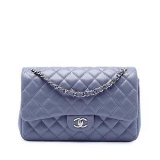 Chanel Tweedehands Jumbo Classic Lammy Double Flap