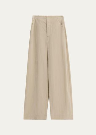 Vince High-Rise Poplin Pants