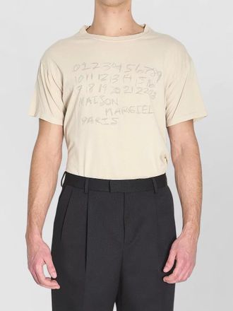 Maison Margiela numeric cotton crew neck t shirt