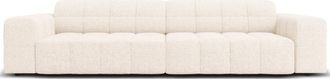 BLOOMINGLOFT 4-Sitzer Design Sofa Chicago mit Chenille-Bezug