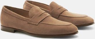 Scarosso Marzio Loafers in Tobacco - Suede at Nordstrom, Size 40.5