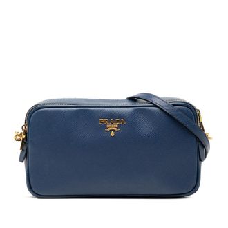 Prada Pre-owned Prada Mini Saffiano Double Zip Crossbody Ladies S08WV16FZT5YPGAD