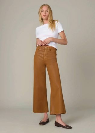 Joe's Mia High Rise Cropped Pants In Bronze Coated