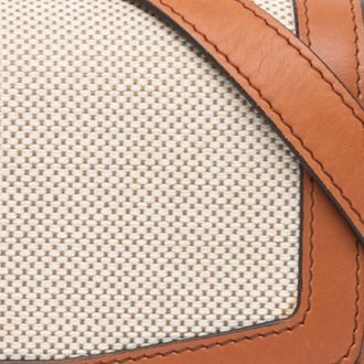 Celine Pre-owned Celine Teen Canvas and Calfskin Triomphe Crossbody S-GM-0280