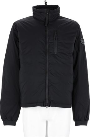 Canada Goose Black High-Collar Zipper Pocket Nylon Bomber Jacket