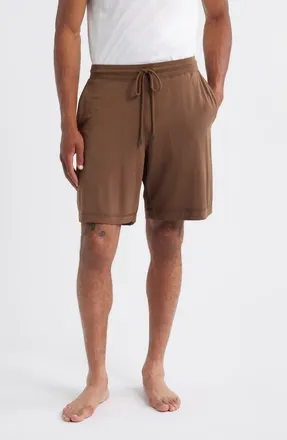 Daniel Buchler Stretch Modal & Silk Blend Pajama Shorts in Chestnut at Nordstrom, Size Xx-Large