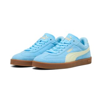 Puma Sneaker PUMA CLUB II ERA SUEDE, Damen, Gr. 37,5, vibrant blau, apple spritz, Leder, unifarben, Schuhe Sneaker, mit sportlichem Design, mit Schn&uuml;rversc