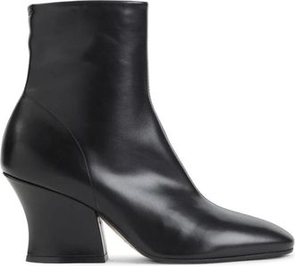 Jil Sander Lune Enkelboot - Dames - Schoenen - Zwart - Maat: 39 EU Zijde