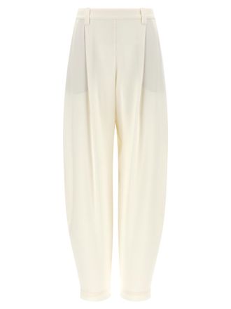 Brunello Cucinelli Beige Viscose Casual Womens Pants