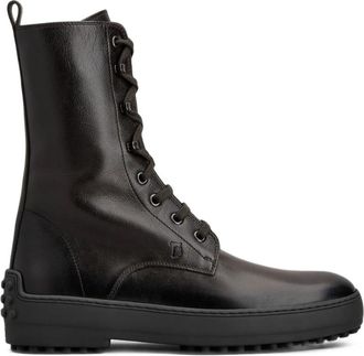 Tod's Black Gommino Leather Boots