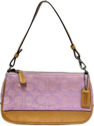 Coach Pre-owned Shoulder Bags, female, Pink, Size: ONE SIZE Pre-owned Shoulder Bag