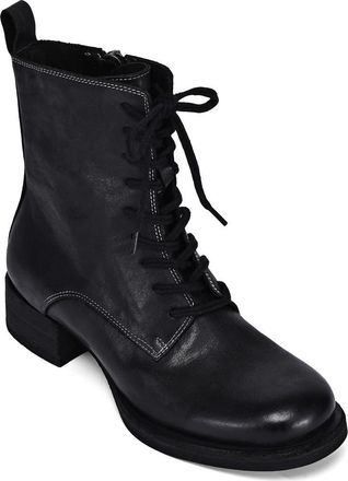 OLD TREND Heritage Genuine Leather Refined Lace Up Ankle Boot in Black at Nordstrom, Size 7.5
