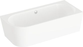 Vitra Ba&ntilde;era De Esquina Derecha Vitra Geo De 165x75 Cm, De Montaje En Pared, Con Patas Y Sif&oacute;n Est&aacute;ndar