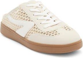 Dolce Vita Vitally Faux Shearling Lined Mule Sneaker in Off White Woven at Nordstrom Rack, Size 9.5