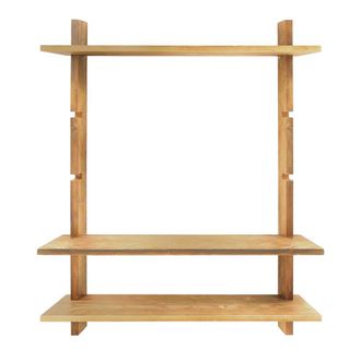 Hannun Estante modular individual color marr&oacute;n claro