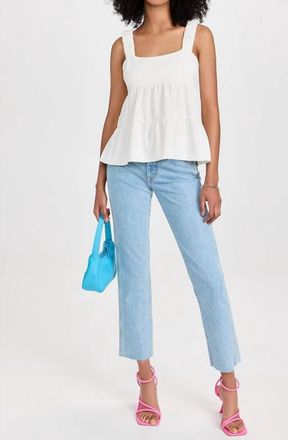 Amanda Uprichard Nicolia Top In Ivory