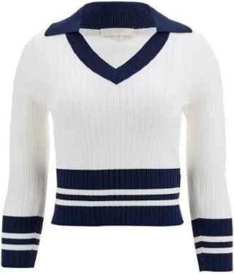 Guess V-hals Truien - Dames - V-hals truien - Wit - XL - Truien & Vesten