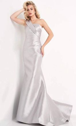 Jovani Mermaid Prom Dress In Taupe