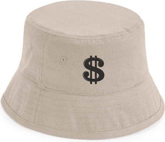 Generic Adults Dollar Money Bucket Hat (as8, Alpha, l, x_l, Black)