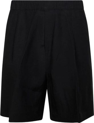 Laneus Korte Broeken, Heren, Zwart, S, Katoen, Casual Shorts