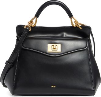 JW PEI Lucia Faux Leather Top Handle Bag in Black at Nordstrom