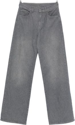 Emporio Armani Womens Medium Waist Denim Jeans - Grey Cotton - Size 29 (Waist)