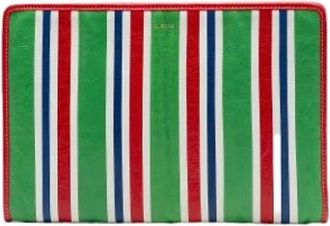 Balenciaga Pre-owned Vintage Clutch - Dames - Vintage Clutch - Groen - ONE Size - Leer - Vintage