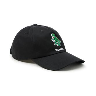 Iceberg Geborduurde Baseball Cap met Afbeelding - Heren - Petten - Zwart - ONE Size - Katoen - Accessoires