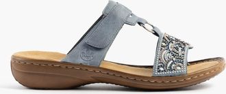 Rieker 608k2-12 Womens Sandals Blue - Size UK 6.5