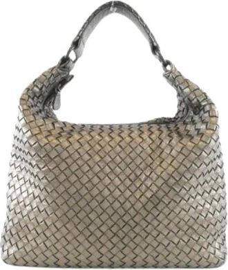 Bottega Veneta Borsa a Spalla Pre-owned in Pelle - - Pre-owned - Donna - Grigio - ONE SIZE