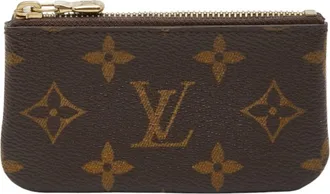 Louis Vuitton Monogram Brown Pvc Leather Coin Purse/Coin Case (Pre-Owned)