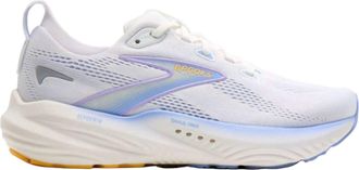 Brooks Womens Glycerin 22 Running Shoes In White/blueheron/apricot